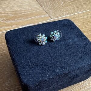 Elegant Multicolor Crystal Stud Earrings